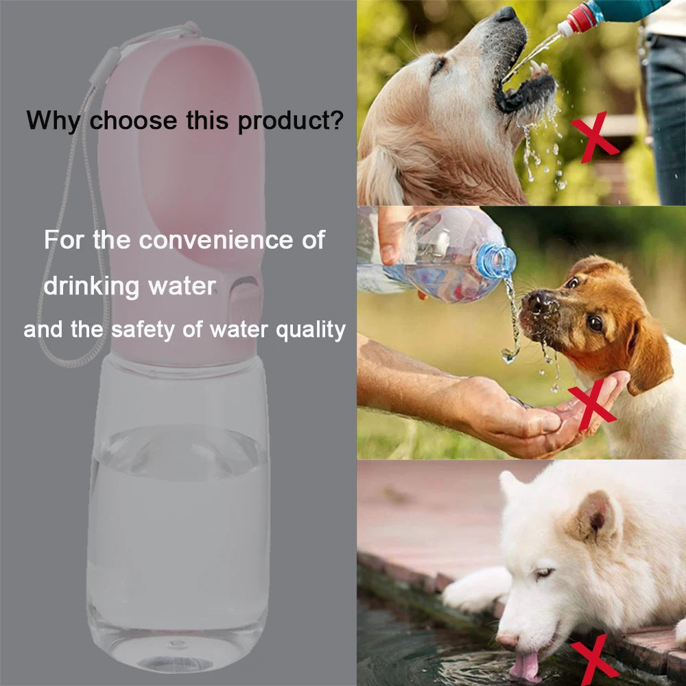 Botella Portátil de Agua para Perros y Gatos – Antifugas para Paseos