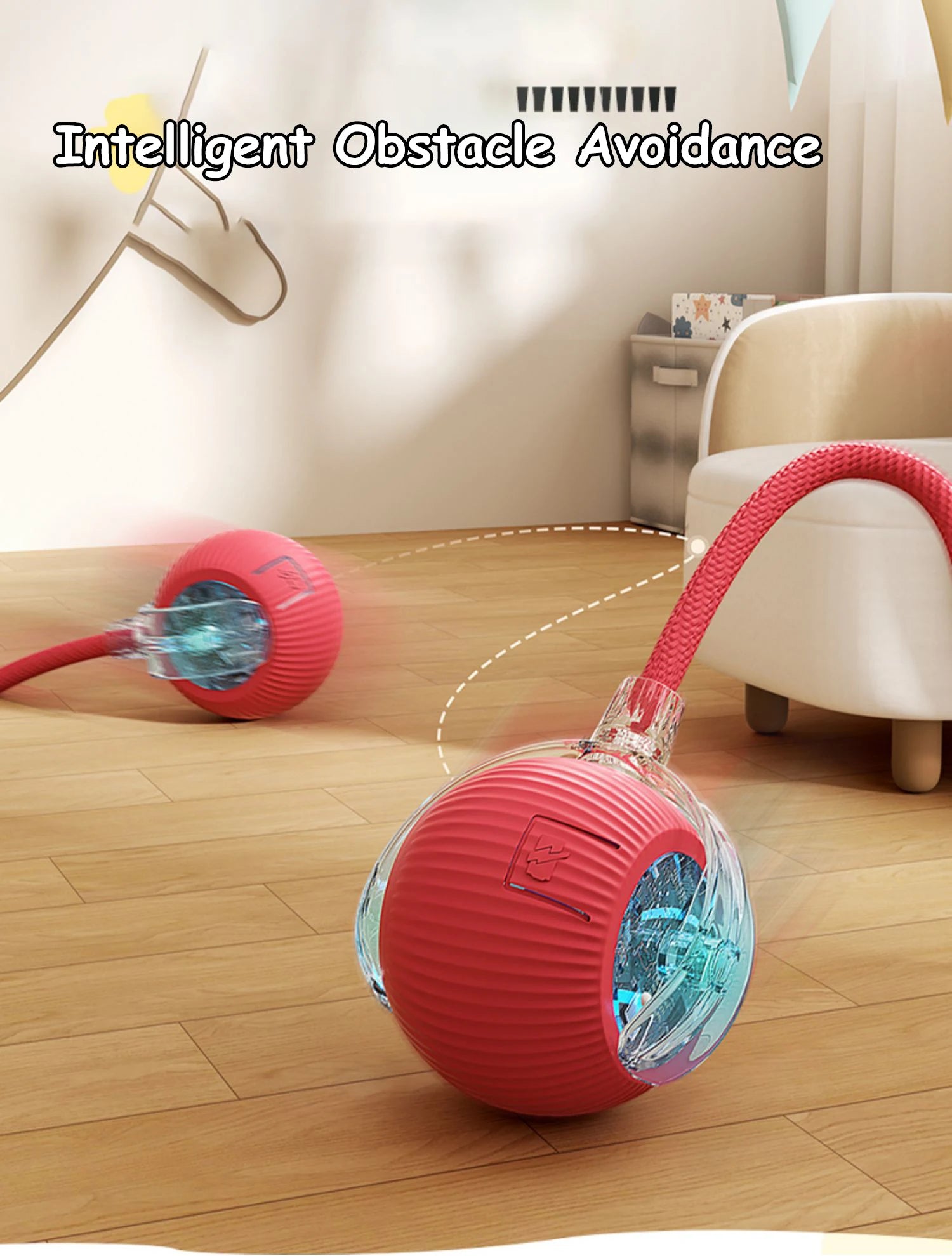 Pelota Interactiva Inteligente para Gatos – Juguete Automático Recargable