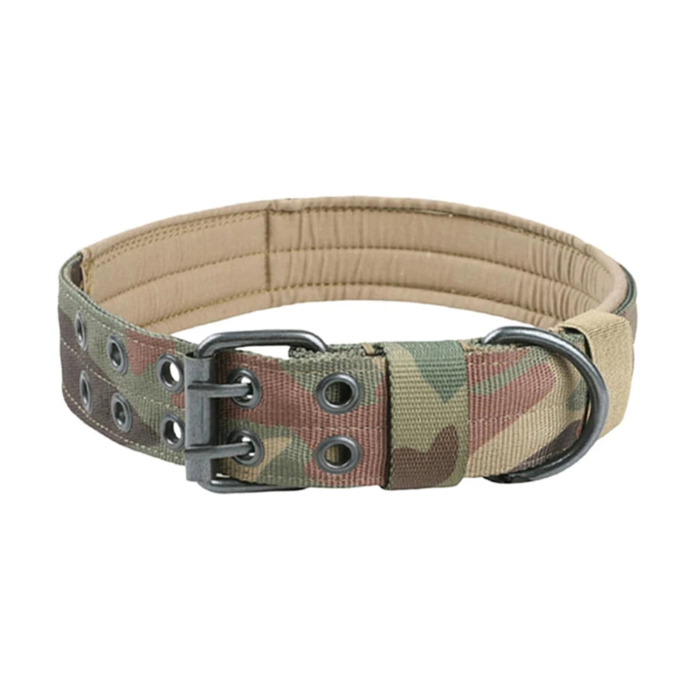 Collar Resistente de Nylon para Perros – Diseño Táctico para Paseos y Entrenamiento